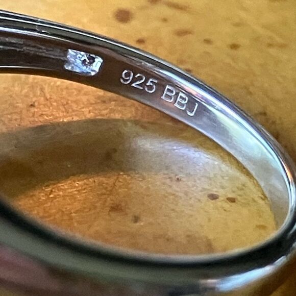 Red Labradorite Vermelho Red Garnet Sterling Silver Ring Size 6 - Picture 6 of 9